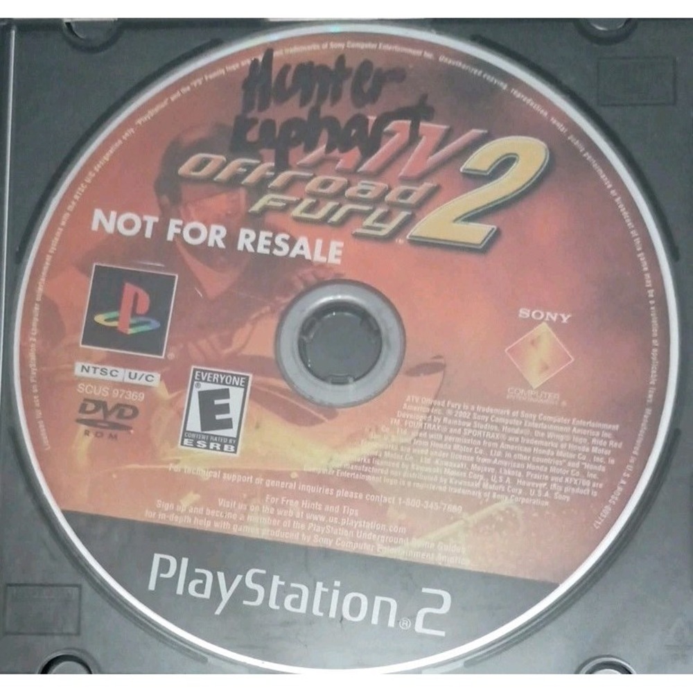 ATV Offroad Fury 2 (Sony PlayStation 2, 2002) OFF ROAD RACING PS2 Not For Resale